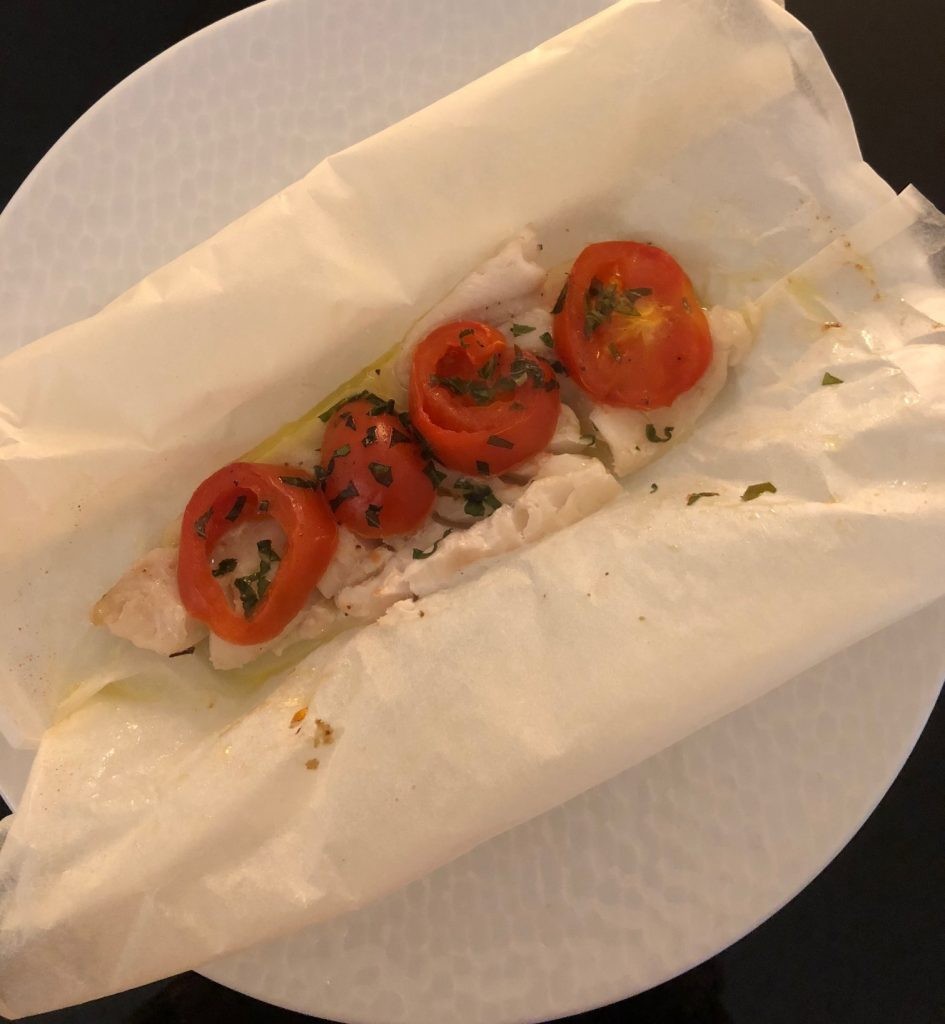 Filet de cabillaud en papillote