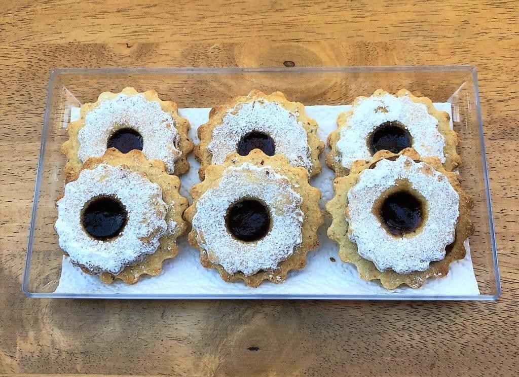 Sablés Linzer à la confiture