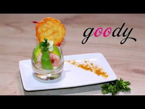 Vidéo : Verrine Avocat Crevette, nage coco curry