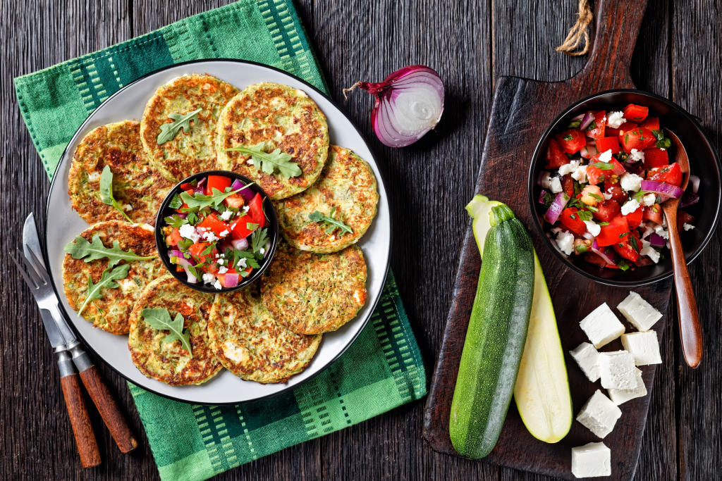 Mini crêpes de courgette