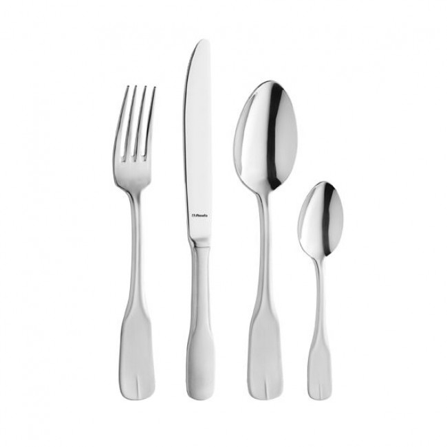 Couteau à steak, denture fine 18/0 de 3mm finition satinée - Lot de 6 - Vieux Paris satiné - Amefa
