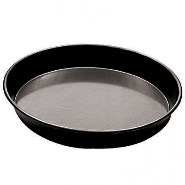 Plat à pizza 28cm fer bleu bords droits - Pizza - Paderno