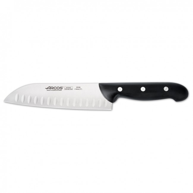 Couteau Santoku - lame inox Nitrum 17cm - A l'unité - Maître - Arcos