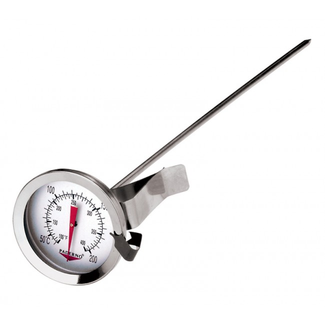 Thermomètre à friture +38 à +205 degrés Celsius - Paderno