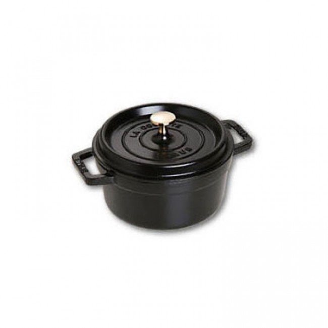 Cocotte en fonte ronde 22 cm noir mat - Fondamentales - Staub