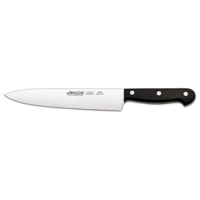 Couteau chef / Eminceur - lame inox Nitrum 20cm - Universal - Arcos