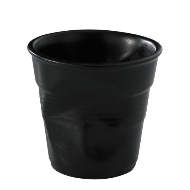 Cappuccino 18 cl noir satiné en porcelaine - Revol