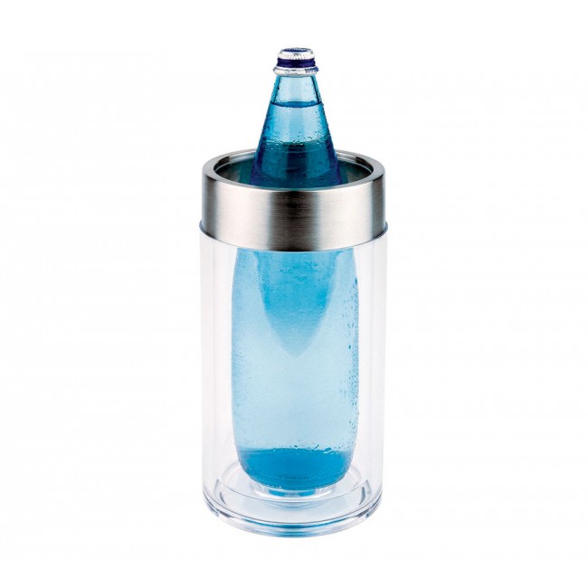 Rafraîchisseur 1 bouteille Ø11,5cm - Acrylique et inox - Paderno