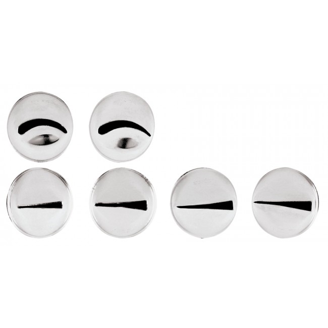 Lot de 6 douilles pâtissières Pétale - Inox - Paderno