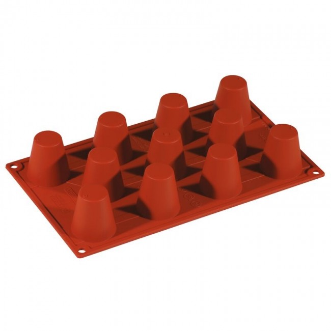 Moule flexible en silicone - 11 babas italiens - Flexipad - Paderno