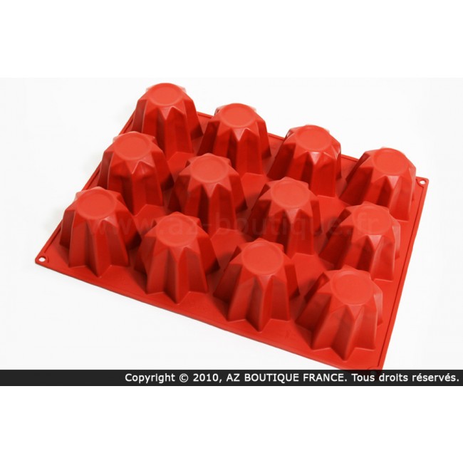 Moule flexible en silicone - 12 pandoros - Flexipad - Paderno