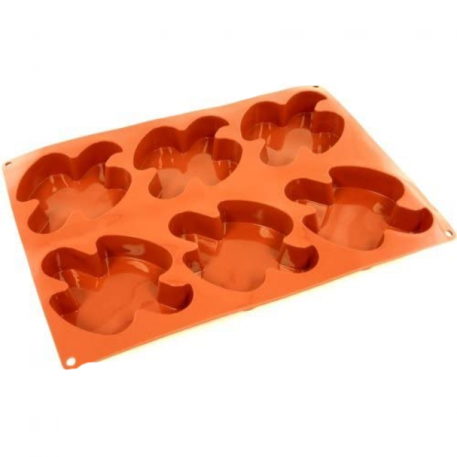 Moule flexible en silicone - 6 colombes- Flexipad - Paderno