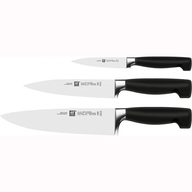 Ménagère 24 pièces noire en inox - Range couverts en bois - Laguiole - Jean Dubost