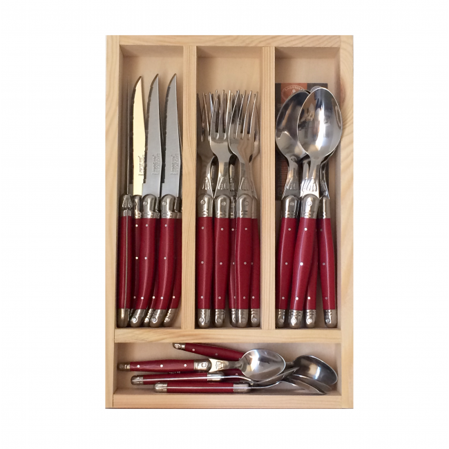 Ménagère inox 24 pièces Carya - SECRET DE GOURMET