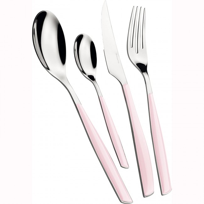 Ménagère 24 pièces noire en inox - Range couverts en bois - Laguiole - Jean Dubost