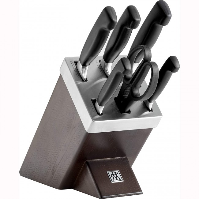 Ménagère 24 pièces noire en inox - Range couverts en bois - Laguiole - Jean Dubost