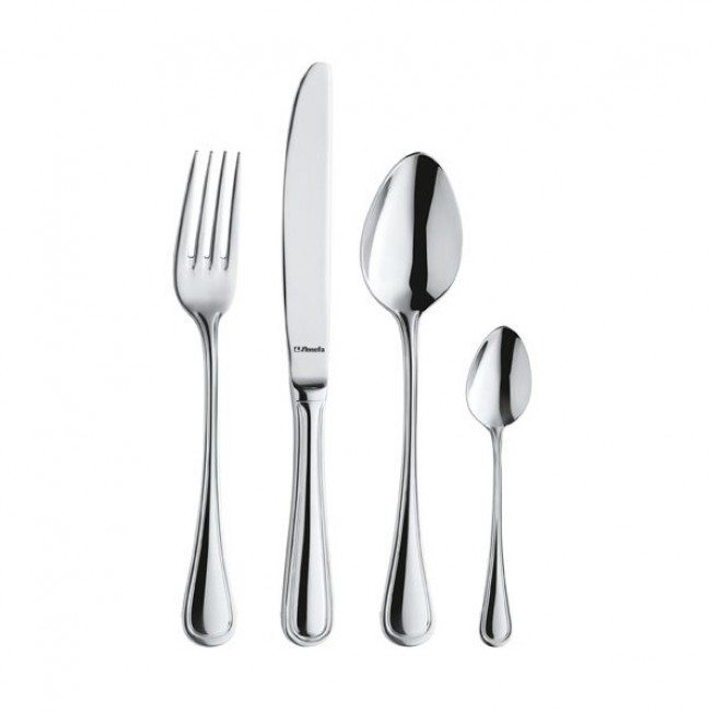 Cuillère à dessert 18/0 de 3mm finition miroir - Lot de 6 - Rossini - Amefa