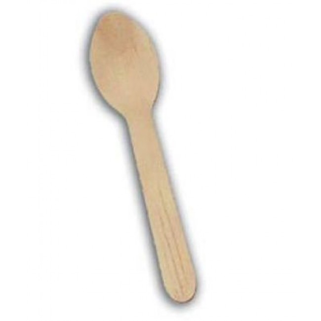 Cuillère en bois écologique x 100