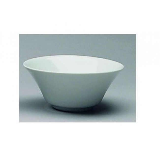 saladier rond blanc 90cl en porcelaine - galice - sarreguemines