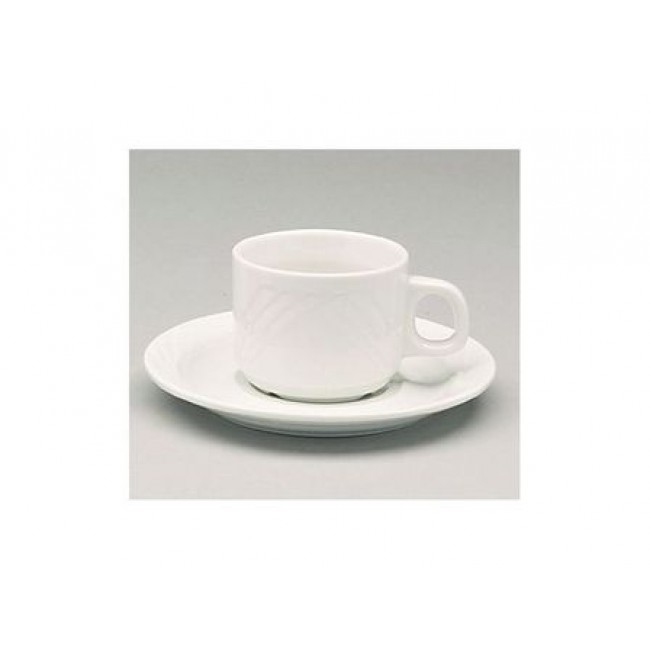 Tasse à thé empilable blanche 18cl