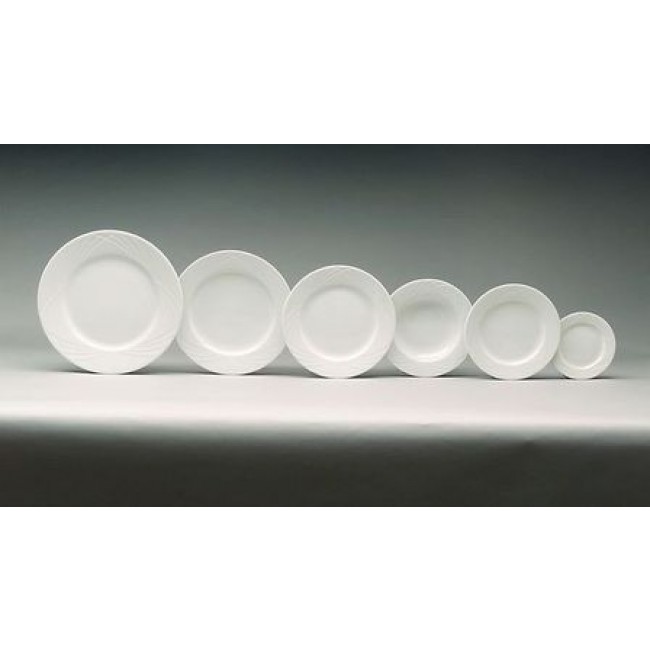 Assiette plate ronde blanche 15cm