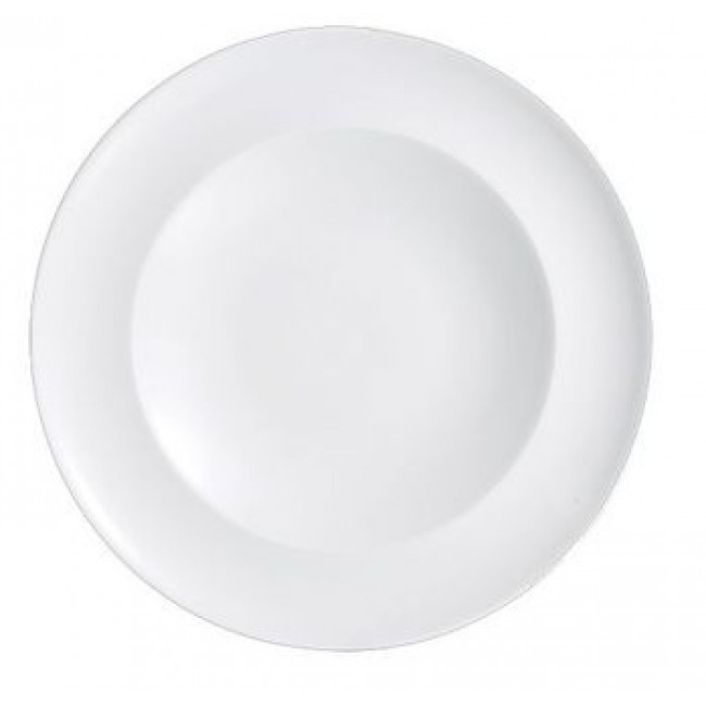 Assiette plate ronde blanche 25cm
