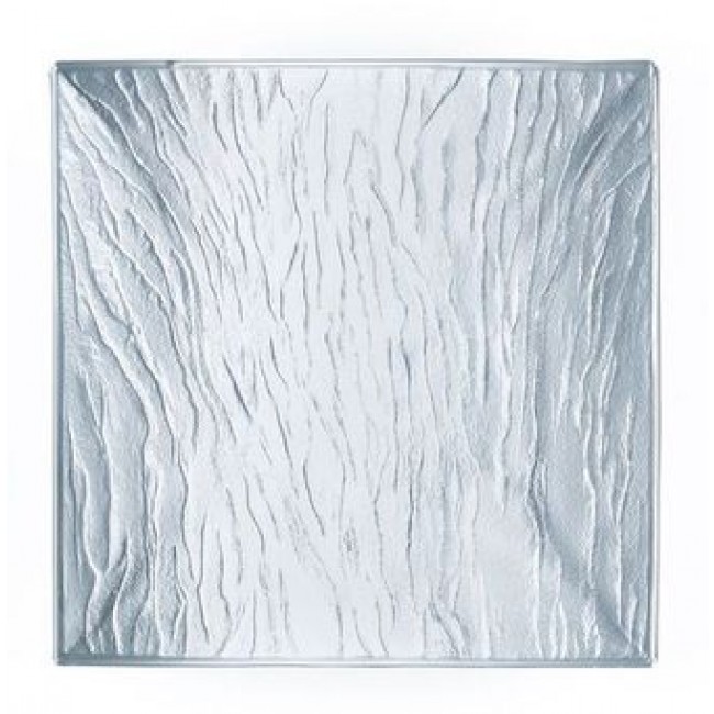Assiette transparente carrée 25cm - Minerali Arcoroc