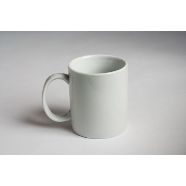 Mug blanc 9,5cm en porcelaine - Cafétéria