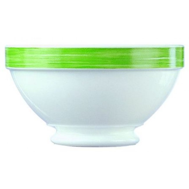 Bol empilable blanc/vert 51cl