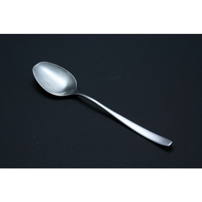 Cuillère à dessert en inox brossé 18/10 - Lot de 6 - Avangarde brossé Ice - Mepra