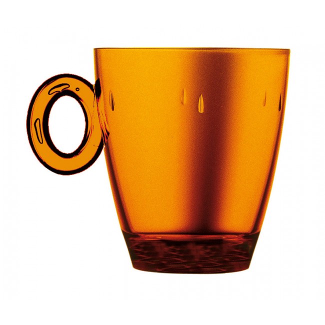 Mug ambre 33cl en polycarbonate - Lot de 6