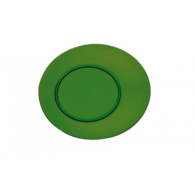 Assiette plate émeraude Ø27cm en polycarbonate - Lot de 6