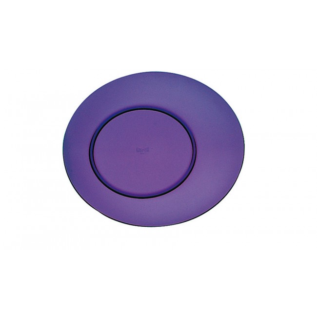 Assiette plate améthyste Ø27cm en polycarbonate - Lot de 6