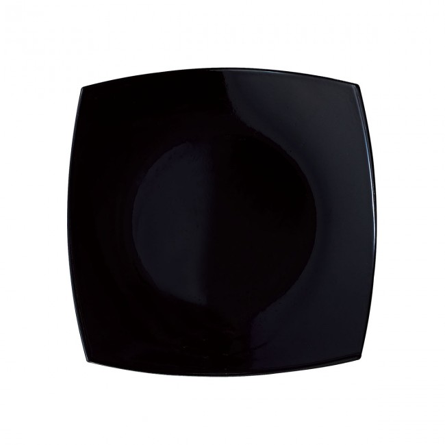 Assiette creuse carrée 20cm noire - A l'unité - Delice - Arcoroc