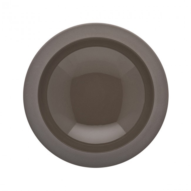 Assiette creuse ronde 20cm basalte en grès - A l'unité - Bahia - Guy Degrenne
