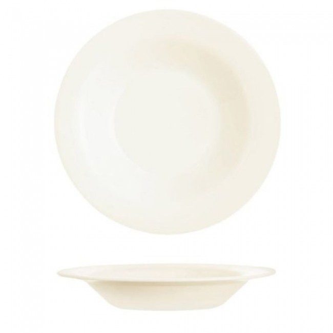 Assiette creuse ronde 22cm blanc-crème en zenix - intensity - arcoroc