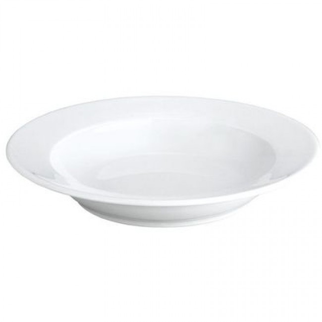 Assiette creuse ronde blanche 22cm en porcelaine - Sancerre - Pillivuyt