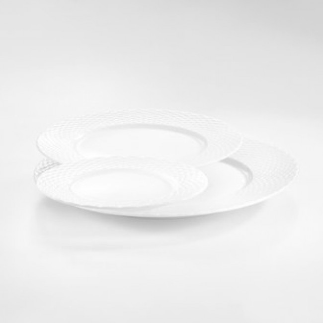 Assiette plate blanche 16cm en porcelaine - Basket - Pillivuyt