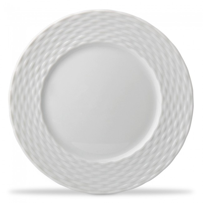 Assiette plate blanche 28cm en porcelaine - Basket - Pillivuyt 