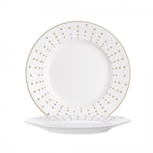 Assiette plate ronde blanche 28cm - Spazio - Spal