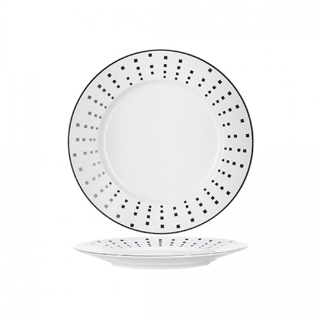 Assiette plate ronde blanche 28cm - Spazio - Spal