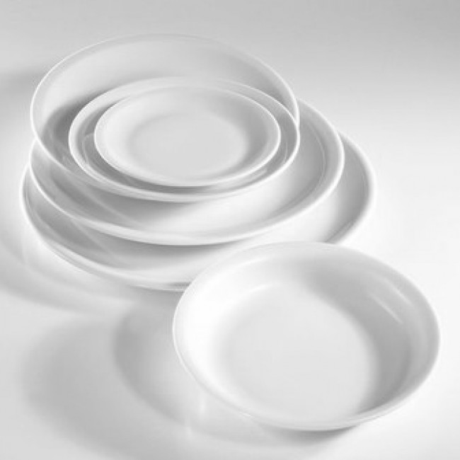 Assiette plate ronde blanche 20cm en porcelaine - Bourges - Pillivuyt