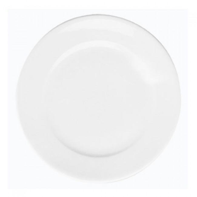 Assiette plate ronde blanche 24,5cm en porcelaine - Paris - Pillivuyt