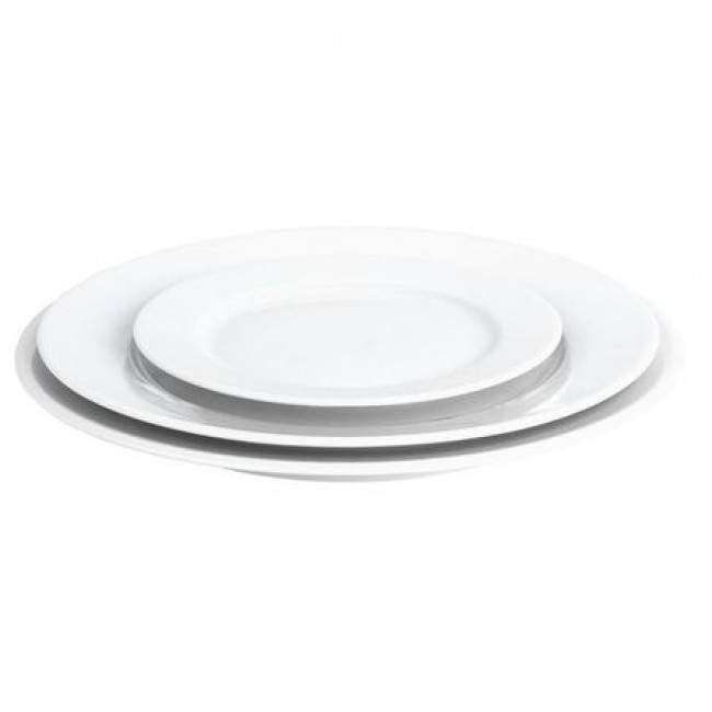 Assiette plate ronde blanche 26cm en porcelaine - Sancerre - Pillivuyt