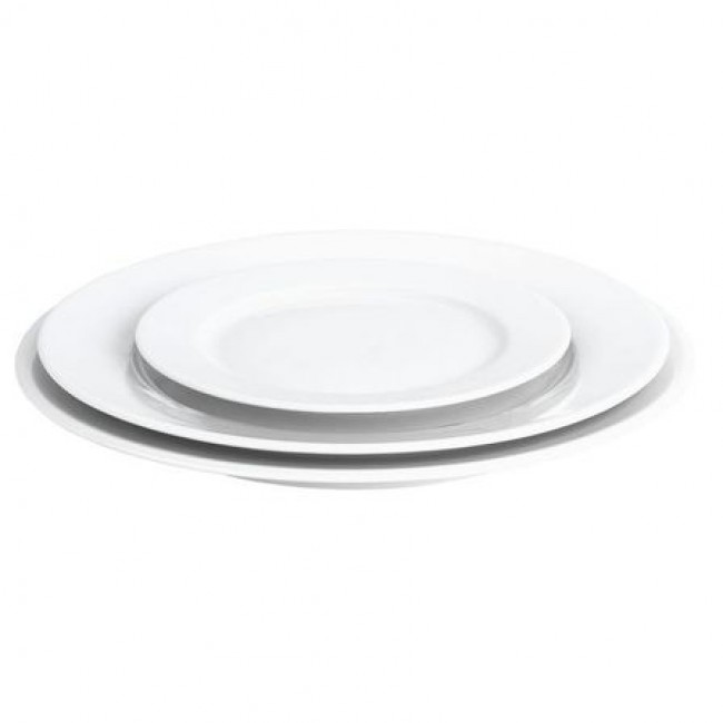 Assiette plate ronde blanche 31,5cm en porcelaine - Lot de 3 - Sancerre - Pillivuyt