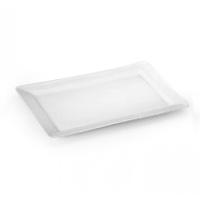 Assiette rectangulaire en porcelaine blanche 34x23cm - Quartet - Pillivuyt