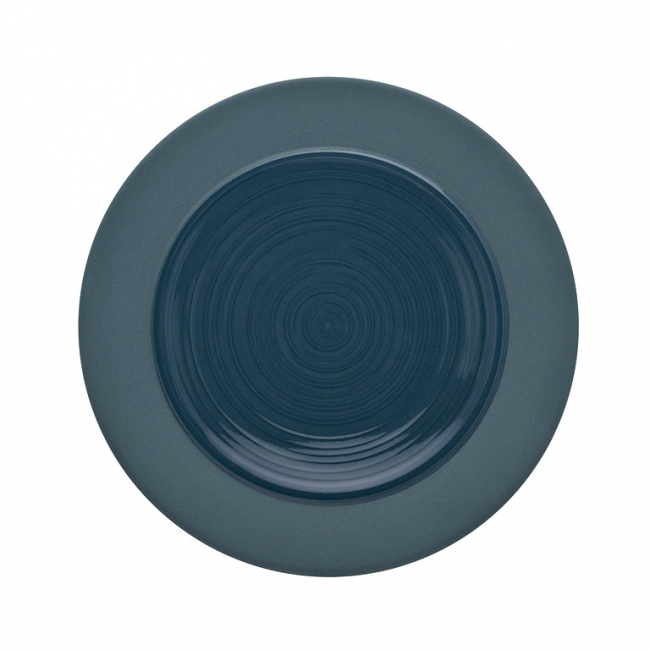 Assiette plate ronde 14cm bleu de roche - A l'unité - Bahia - Guy Degrenne