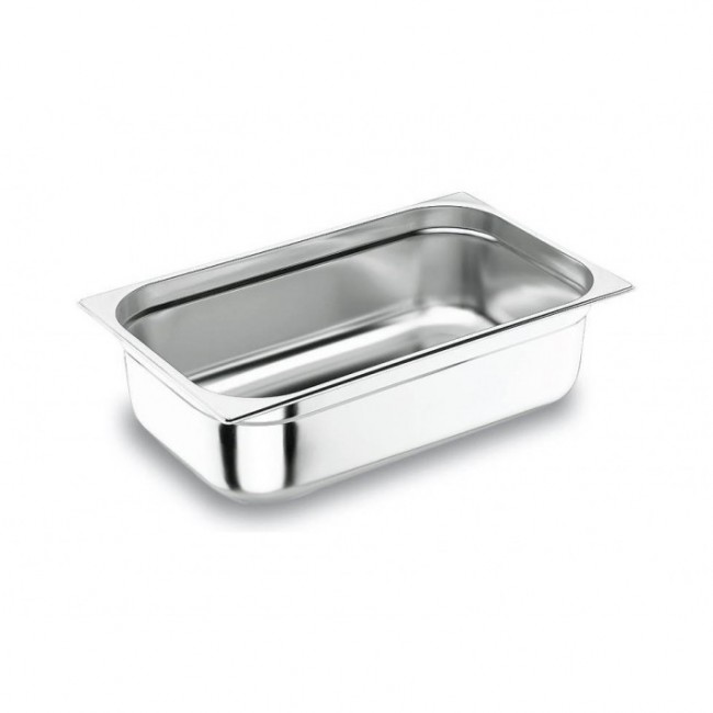 Bac gastronorme GN 1/1 en inox 53x 32.5 x 4 cm - Gastronome - Lacor