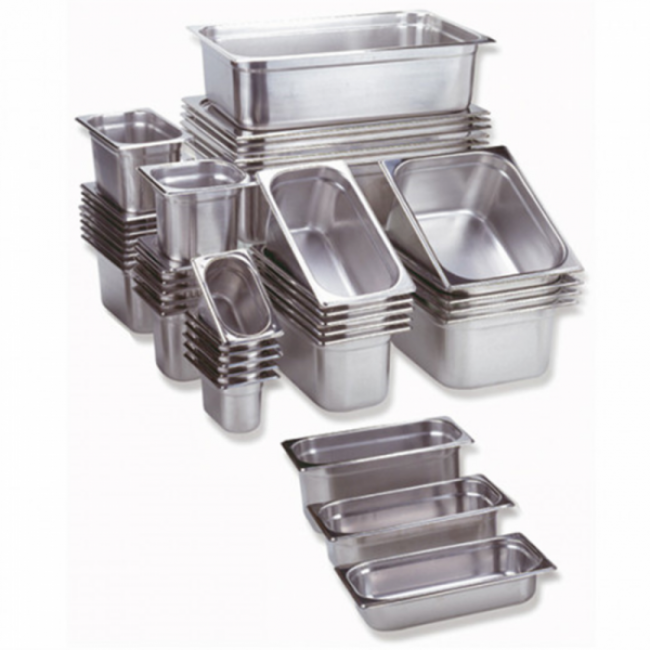 Bac gastronorme GN 1/6 en inox 17,6 x 16,2 x 15 cm - Gastronorme - AZ Boutique