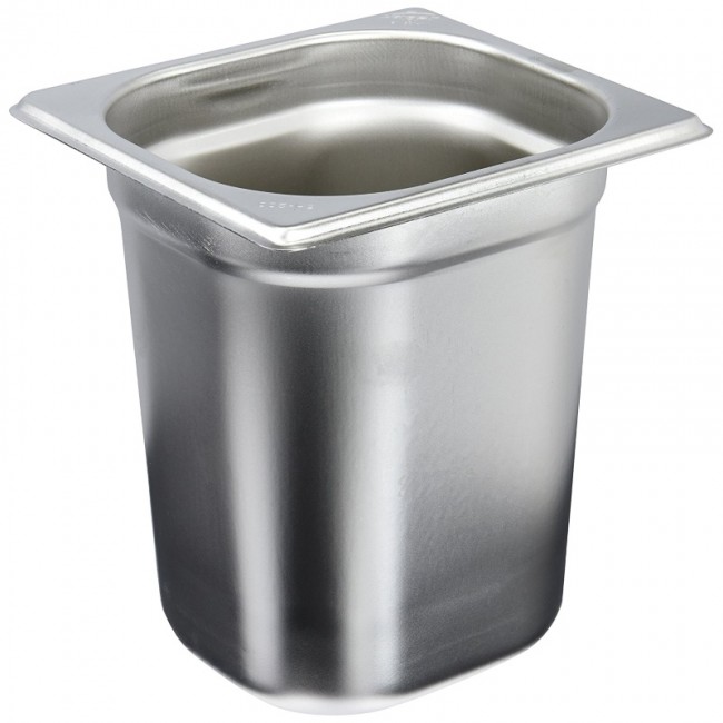 Bac gastronorme GN 1/6 en inox 18/10 17.6x 16.2 x 20cm - Gastronome - Lacor